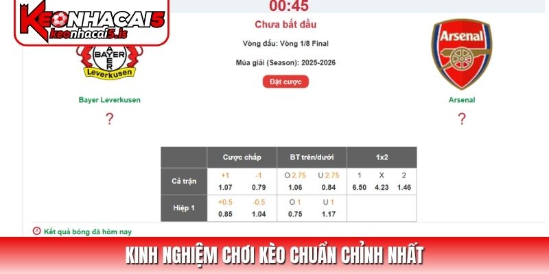 Kinh nghiệm chơi kèo chuẩn chỉnh nhất